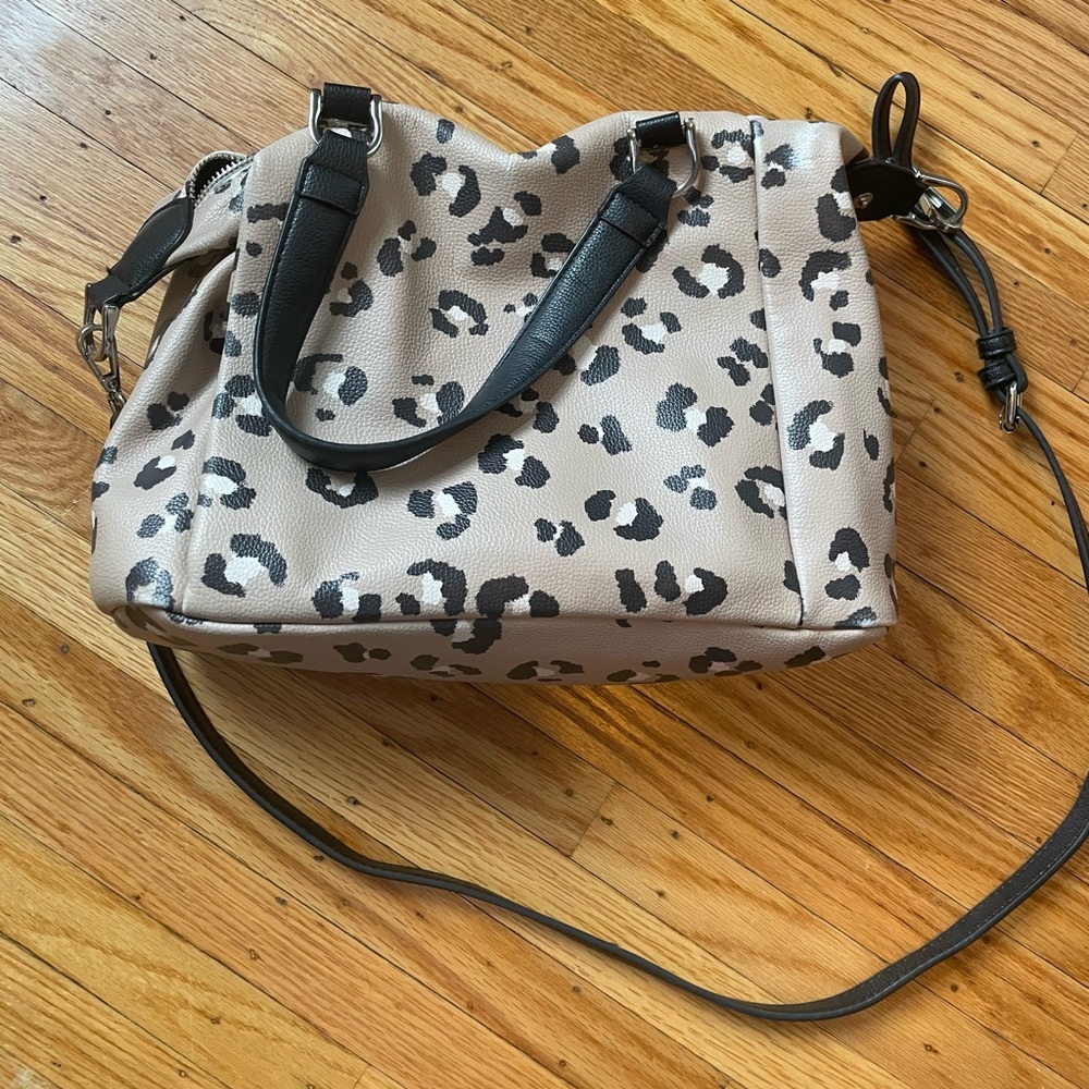A New Day leopard print hand bag with cross-body strap